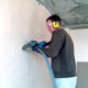 Штробление стены под нишу для дренажной помпы Energolux 150х70 мм. (Кирпич)